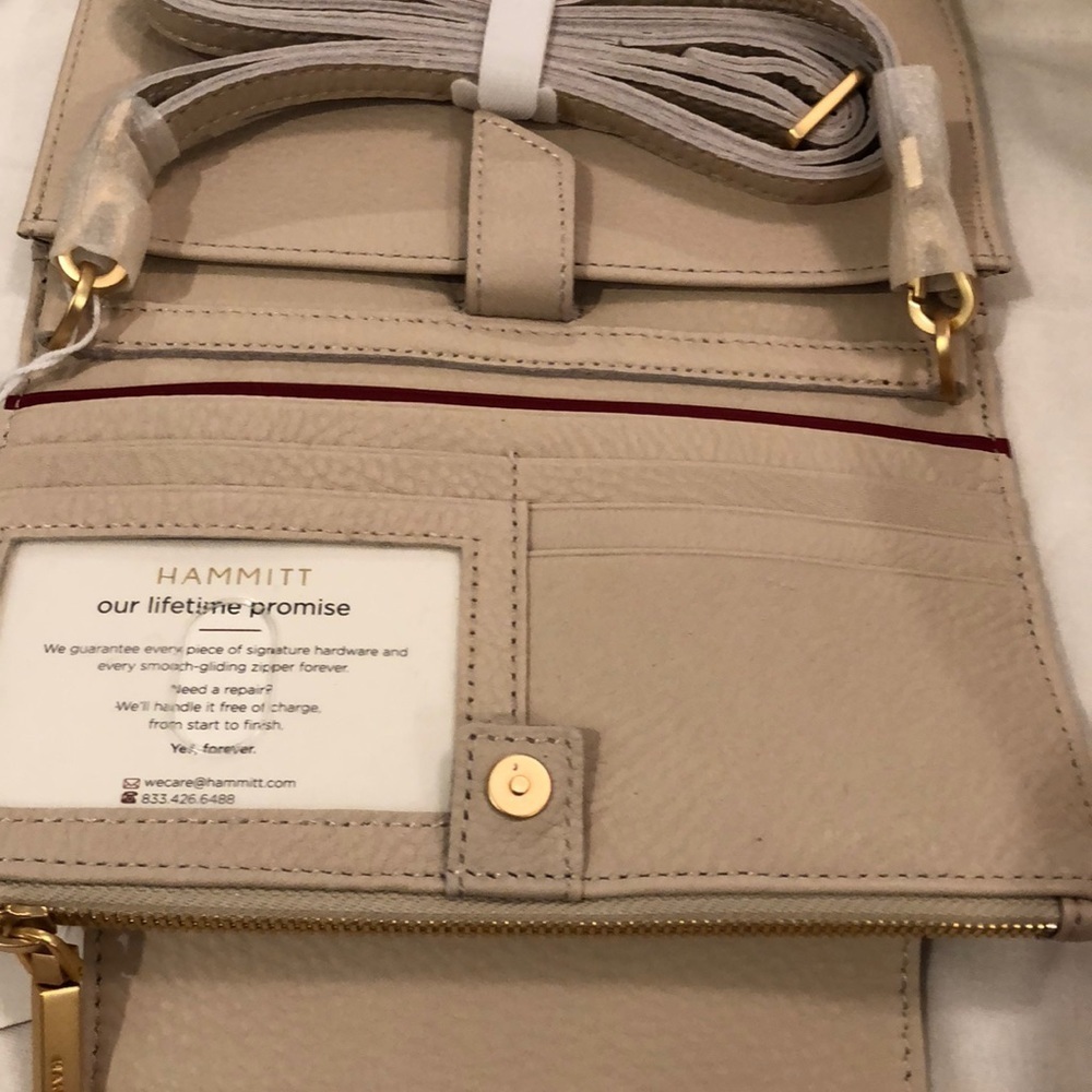 HAMMITT LEVY BENJAMIN CROSSBODY/CLUTCH/SHOULDER in Dandelion Gingham NWT - Picture 7 of 10
